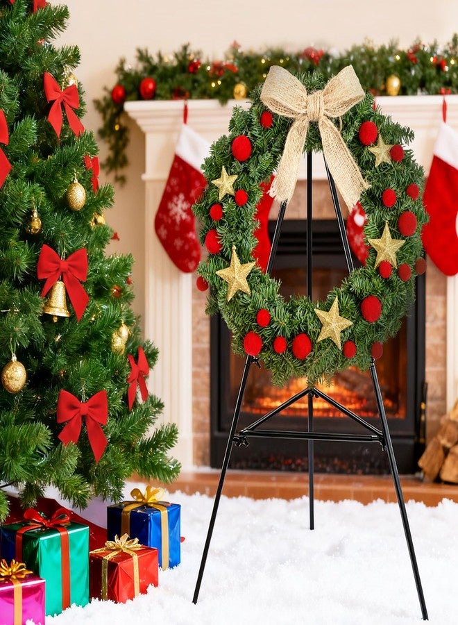 FULAIERGD 2 Pcs Christmas Metal Wreath Stand Holder - Detachable Wreath Holder for Cemetery, Wreath Easel for Wedding Flower Display Wreath Holder for Grave Gravestone Indoor,Outdoor Decorations - Image 4